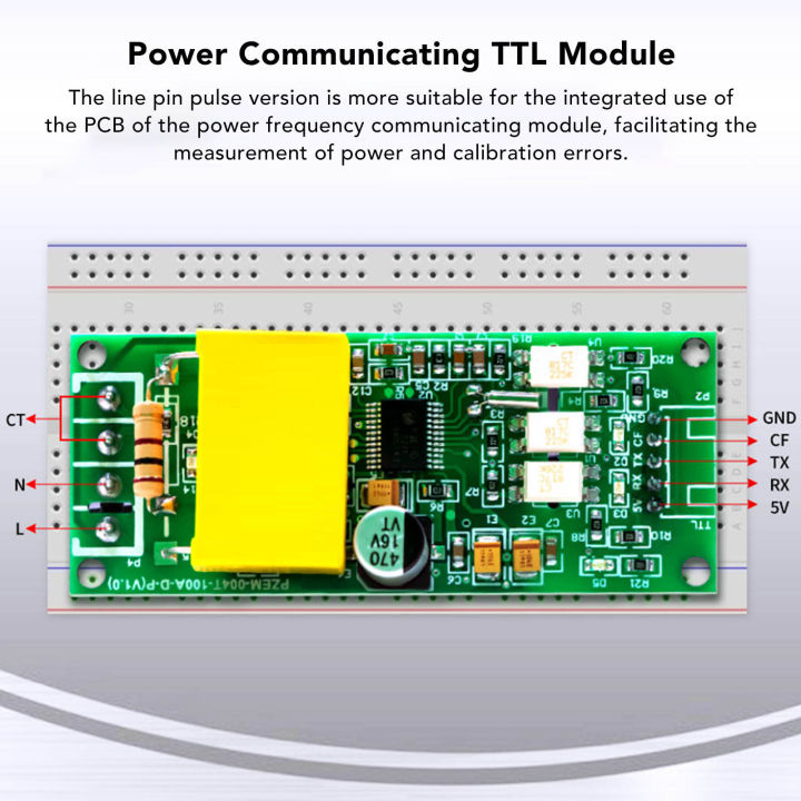 โมดูลสื่อสารความถี่พลังงานมาตรวัดแรงดันไฟฟ้า-ac-โมดูลอนุกรม-ttl-9600อัตราบอด8บิตข้อมูลสำหรับการประชุมเชิงปฏิบัติการ