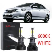 ชุดหลอดไฟหน้าฮาโลเจน LED 6000K แบบเปลี่ยน สําหรับ Honda City TMO 5thGen ปี 2008-2013 2009 2010 2011 รับประกัน 10 เดือน