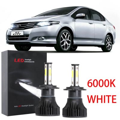 New ชุดหลอดไฟหน้าฮาโลเจน LED 6000K แบบเปลี่ยน สําหรับ Honda City TMO 5thGen ปี 2008-2013 2009 2010 2011