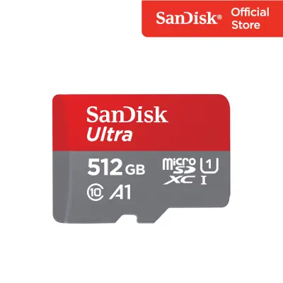 SanDisk Ultra microSDXC, SQUAC 512GB, A1, C10, U1, UHS-I, 150MB/s R (SDSQUAC-512G-GN6MN ) ( เมมโมรี่การ์ด ไมโครเอสดี การ์ด )