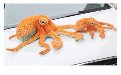 （HOT) Ocean Big Octopus ตุ๊กตาปลาหมึกของเล่นตุ๊กตาหมอนตุ๊กตาสัตว์ใต้ทะเลสร้างสรรค์ของขวัญเหมือนจริงขายส่ง
