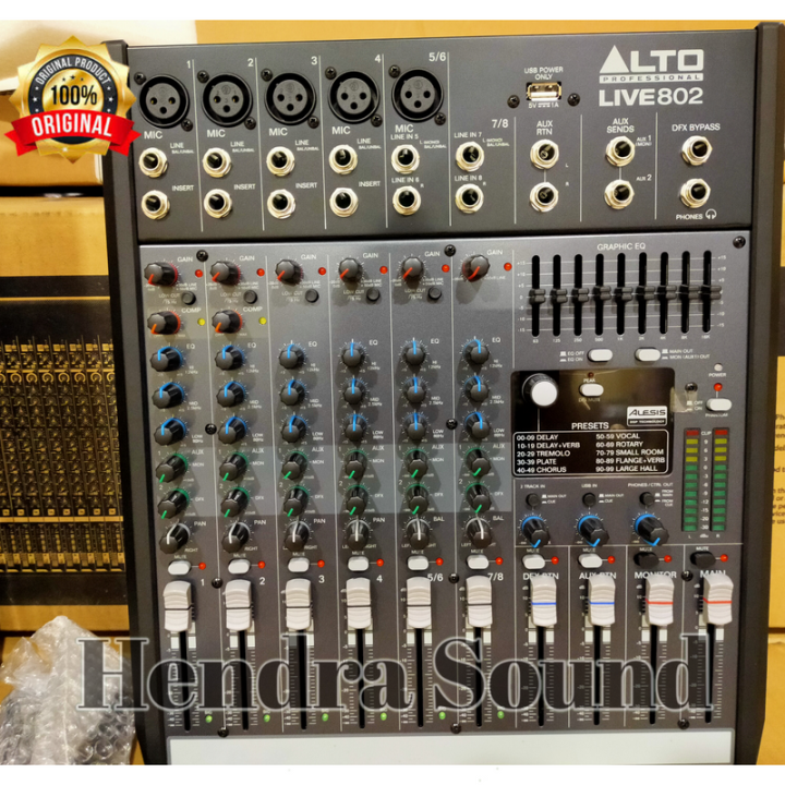 Mixer Audio ALTO live 802 LIVE802 Professional 8 Channel | Lazada