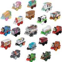 ของเล่นโมเดลรถไฟสำหรับเด็กผู้ชาย FCC92 Thomas And Friends มินิสเทรนกล่องทึบของเล่นน่ารักแนวฮาวายฟาร์มไอศกรีมดนตรีมีหลายธีม