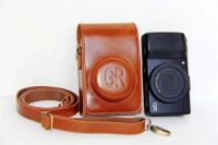 เคสกล้องที่ลูกค้าชื่นชอบ PU สำหรับ Ricoh GR GRII GR GR2 GR3ฝามีสายรัดกระเป๋าเคสใส่กล้อง