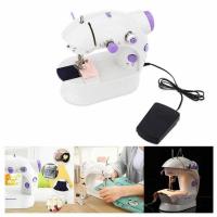 โปรโมชั่น+++++ จักรเย็บผ้าขนาดเล็ก พกพาสะดวก รุ่น Mini Sewing hine (สีม่วง) ราคาถูก จักร เย็บ ผ้า จักร เย็บ ผ้า ไฟฟ้า จักร เย็บ ผ้า ขนาด เล็ก เครื่อง เย็บ ผ้า