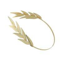 【LZ】♦✣  Golden Leaf Hoop Headdress para Crianças Hairband Nupcial Decoração Suprimentos Festa de Aniversário Casamento Traje de Formatura Cosplay Crianças