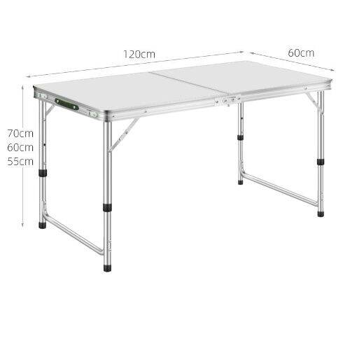 พร้อมส่งในไทย-โต๊ะพับ-โต๊ะสนาม-folding-table-โต๊ะปิคนิค-แบบพกพาสะดวก-พับได้-ปรับระดับได้