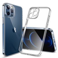 Clear Camera Protection Case For iPhone 13 12 11 Pro XS Max XR X Soft TPU Silicone For iPhone 6 7 8 Plus Back Cover Phone Case