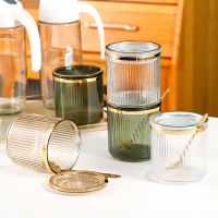 hotx【DT】 1Pcs Seasoning Jar with Tray Pot Shaker Bottle Organizer Supplies Storage Set