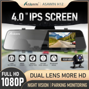 Asawin H12 Camera Hành Trình Ô Tô Gương Chiếu Hậu HD1080P Cho Xe Hơi Máy