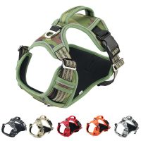 【jw】♞┇ 1000D Oxford Reflective Dog Harness Service with Handle Adjustable Collars Big Medium Dogs