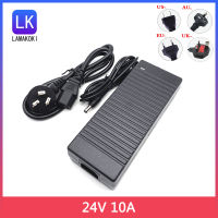 อะแดปเตอร์ไฟ24V 10A 24V 10A สลับสายไฟอะแดปเตอร์ปัจจุบันพร้อมพัดลมระบายความร้อนขนาดเล็ก