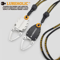 2021Lureholic Aluminium Alloy Mini Fish Lip Grip Gripper Fishing Grabber Grips Control Pliers Hook Remover Lure Fishing Tackle Tool