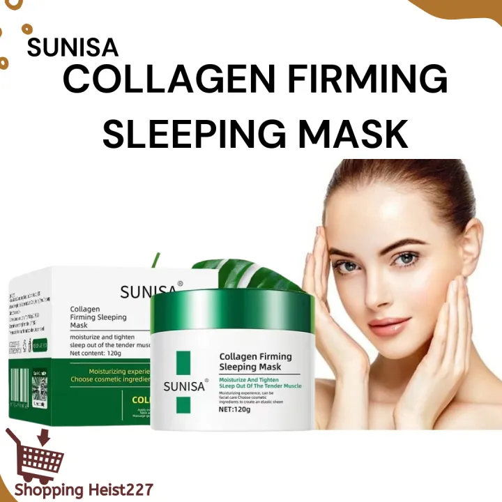 SUNISA Collagen Firming Sleeping Mask - Moisturizer and Tighten Sleep ...