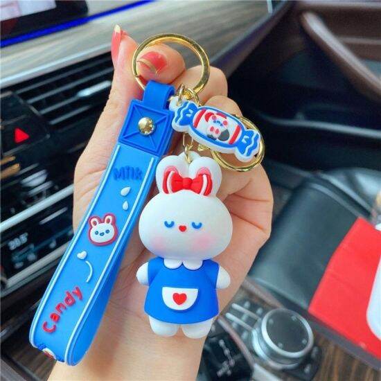 Ming1996 couple keychain dễ thương tinh tế nam keychain phim hoạt hình - ảnh sản phẩm 1