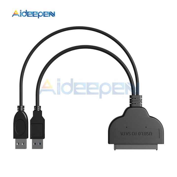 USB 3.0ถึง SATA 22 Pin 2.5นิ้ว Hard Disk Driver SSD Adapter Connector