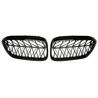 Car Front Grille Kidney Grill Slat for BMW 5 Series G30 G31 G38 F90 M5 2018 2019 Gloss Black ABS Plastic