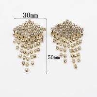 ขายราคา Rhinestones เข็มกลัด1PCS เสื้อผ้าผู้หญิงเครื่องประดับตกแต่งสองสีเข็มกลัดคริสตัล DIY งานฝีมือ Accessories
