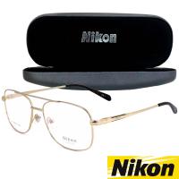 Nikon แว่นตา รุ่น1397 กรอบเต็ม Square ทรงสี่เหลี่ยม ขาสปริง วัสดุ สแตนเลส สตีล (สำหรับตัดเลนส์) กรอบแว่นตา สวมใส่สบาย น้ำหนักเบา มีความแข็งแรงทนทาน Full frame Eyeglass Spring leg Stainless Steel material Eyewear Top Glasses