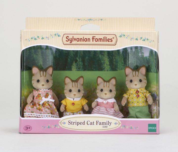 Sylvanian Families Striped Cat Family #5180 toys for girls | Lazada