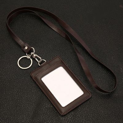 1 buah tempat kartu tali gantungan tali portabel lencana identitas Bus ID mode dengan tali penyandang kredit kunci Zip tas tempat Kartu Bisnis