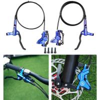 Flameer MTB Hydraulic Disc Brakes Set for Mountain Bike - Aluminum Alloy Bicycle Brake Levers Front 800mm Rear 1400mm Bike Parts