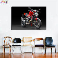 โปสเตอร์รถจักรยานยนต์1200R สัตว์ประหลาด FAY-DUCATI ห้องนั่งเล่น0725E3ภาพวาดสีน้ำมันการตกแต่งผนังบ้าน