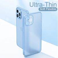 Luxury Ultra Thin Translucent Silicone Soft Case For iPhone 14 13 11 12 Mini Pro XS Max X XR 7 8 Plus SE Shockproof Matte Cover