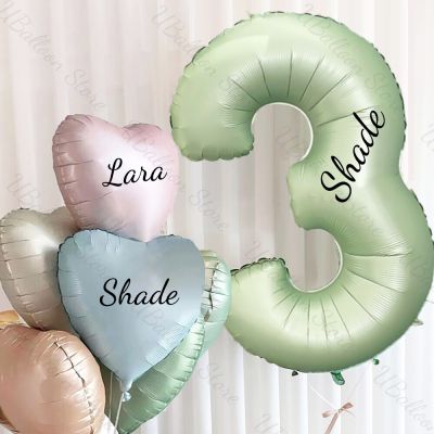 1 Set Sage Green Number Balloons Olive Green Custom Number 1 2 3 4 5 6 7 8 9 Custom Birthday Balloon for Annniversry Party Decor Artificial Flowers  P