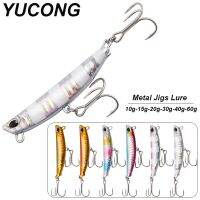 【hot】◈ YUCONG 1PX Metal Jigs Spinning 10g-60g Sea Fishing Bait Trolling Jigging Wobbler Cover Drager lurre cebos fisching