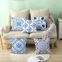 【CW】◑  Print Leather Pillowcase Ethnic Sofa Office Cushion Cover