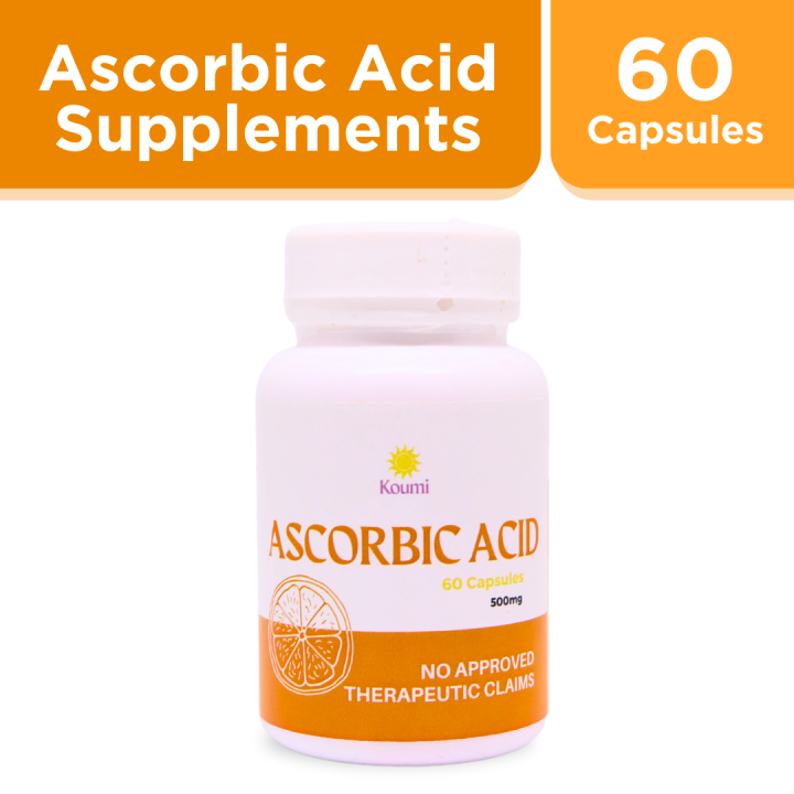 ☀️ Koumi Ascorbic Acid Vitamin C Capsule 1 Bottles 60caps Supplement 💊