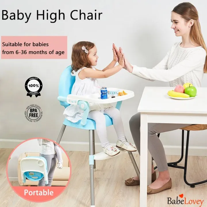 PhoenixHub 2 in 1 Baby High Chair Rocker Multi-functional Food Tray ...