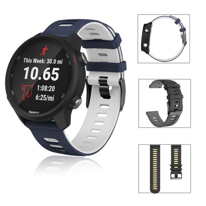 สายรัดสำหรับ-samsung-galaxy-watch-4-40มม-44มม-สายนาฬิกาข้อมือสำหรับ-garmin-forerunner-245-645สายรัดข้อมือสำหรับ-huawei-gt2-46มม-carterfa