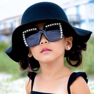 【YF】☢✣  2021 Brand Oversize Sunglasses Kids UV400 Glasses Big Frame Goggle Baby Boys Sunglass Oculos Eyeglasses