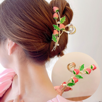 2023 Fashion 2023 Fashion Cute Large Strawberry Hair Claw For Women Girls Headwear Clamps Hair Crab Metal Ponytail Clip Claw Hair Accessories