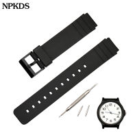 16mm Silicone Watchband for Casio MQ-24 Replacement Band Strap Watch Accessories