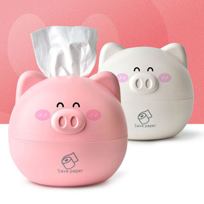 Animals Cute Napkin Tissue Paper Holder Pig Styling Car Desktop Tissue Box Portable Pig Paper Package Case Napkin Paper Holder