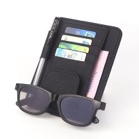 ✇✺ Universal Multifunctional Car Storage Bag Sun Visor Cover Card Holder Drivers License Bill Card Holder Car Glasses Holder