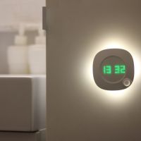 LED Body Induction infrared Sensor Light New Smart Night Light with Time Clock for Bedroom Stairs Wall Lamp Battery Power Lamp