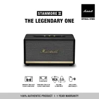 MARSHALL STANMORE II BLUETOOTH BLACK - Free shipping + 1 Year Warranty (Home speaker, Bluetooth speaker, Marshall speaker, Home Audio)