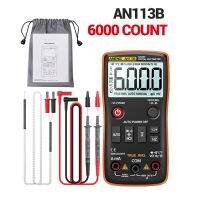 มัลติมิเตอร์ RMS จริงดิจิตอล AN113B ที่มีมิเตอร์วัดกระแสไฟทรานซิสเตอร์ AC/DC แบบอัตโนมัติ6000ตัวเครื่องวัดอุณหภูมิ