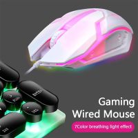 hot【cw】 New E-Sports Backlight Ergonomics USB Desktop Mute Office Computer Mause