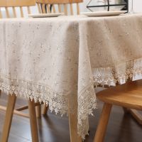 Corinada Rectangular Lace Table Cloth Embroidered Floral Tablecloth for Cotton nappe de table tapete mantel mesas Wedding Decor