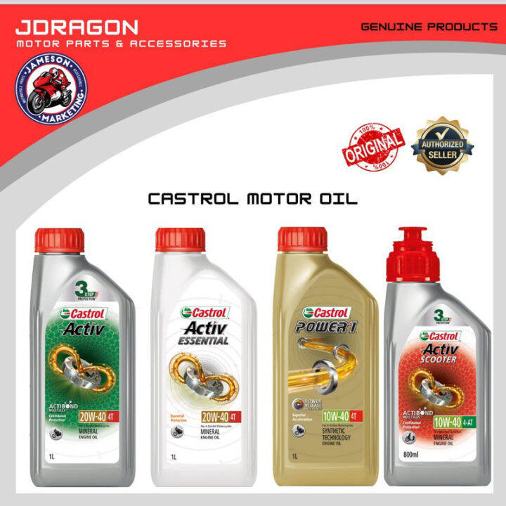 ORIGINAL CASTROL MOTORCYCLE OIL 800ml (wholesale price) Lazada PH