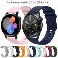 ❆ 20/22mm silikonowy pasek sportowy do zegarka Huawei GT 3 42mm 46mm inteligentny pasek na rękę dla Huawei GT 2 /GT Runner pasek na rękę