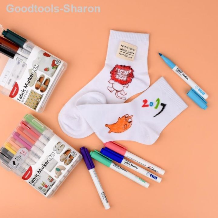 goodtools-sharon-8-16-24สี-โมนามิเกาหลีการทาสีผ้าปากกามาร์กเกอร์ปลายนุ่ม64z24ปากการะบายสี
