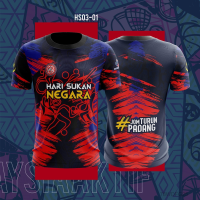 2023 New NEW 2023 Hari Sukan Negara 2023 Sublimation Tshirt | Baju Jersey Sublimation | ShortSleeve Summer Fashion T-shirt