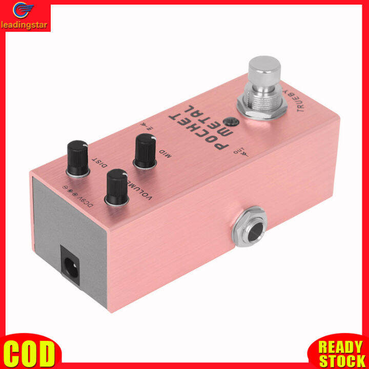 leadingstar-rc-authentic-pocket-metal-guitar-pedal-mini-electric-effects-pedals-single-distortion-sounds-guitar-accessories-true-bypass