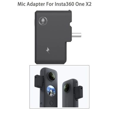 CYNOVA Audio Adapter for Insta360 ONE X2 Mic Adapter Microphone Charging Cable Connector for Insta360 one x2 Panoramic